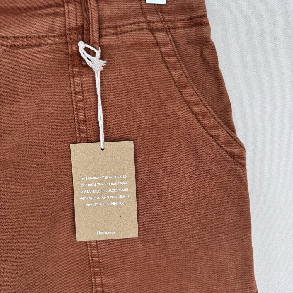 Women’s Rust Frayed Hem Utility Shorts - Picture 9 of 16